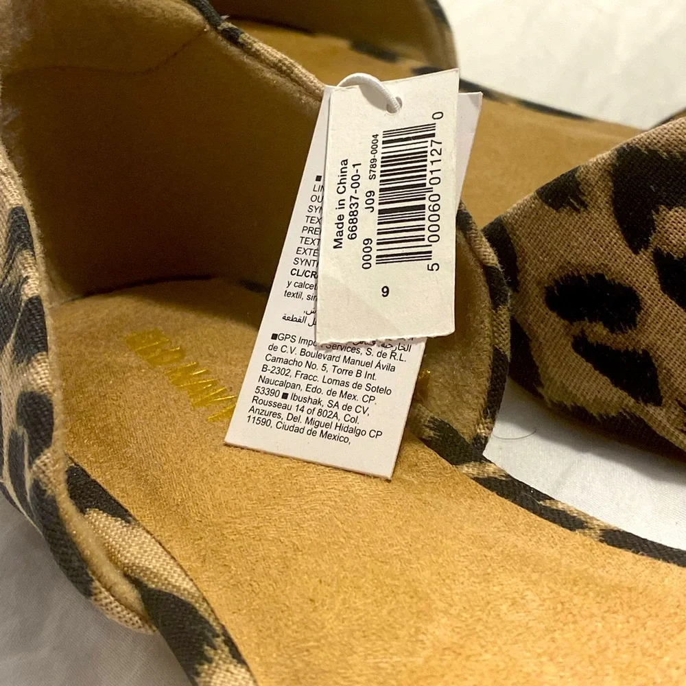 NWT Old Navy Leopard Pointy Flats - Picture 3 of 5